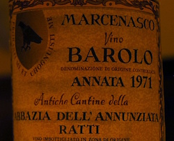 RENATO RATTI BAROLO MARCENASCO 1971