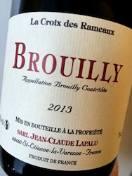 J. CLAUDE LAPALU BROUILLY CROIX RAMEAUX 2013